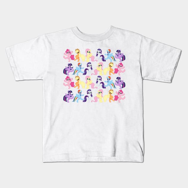 My Grateful Pony Kids T-Shirt by BossFightMAM